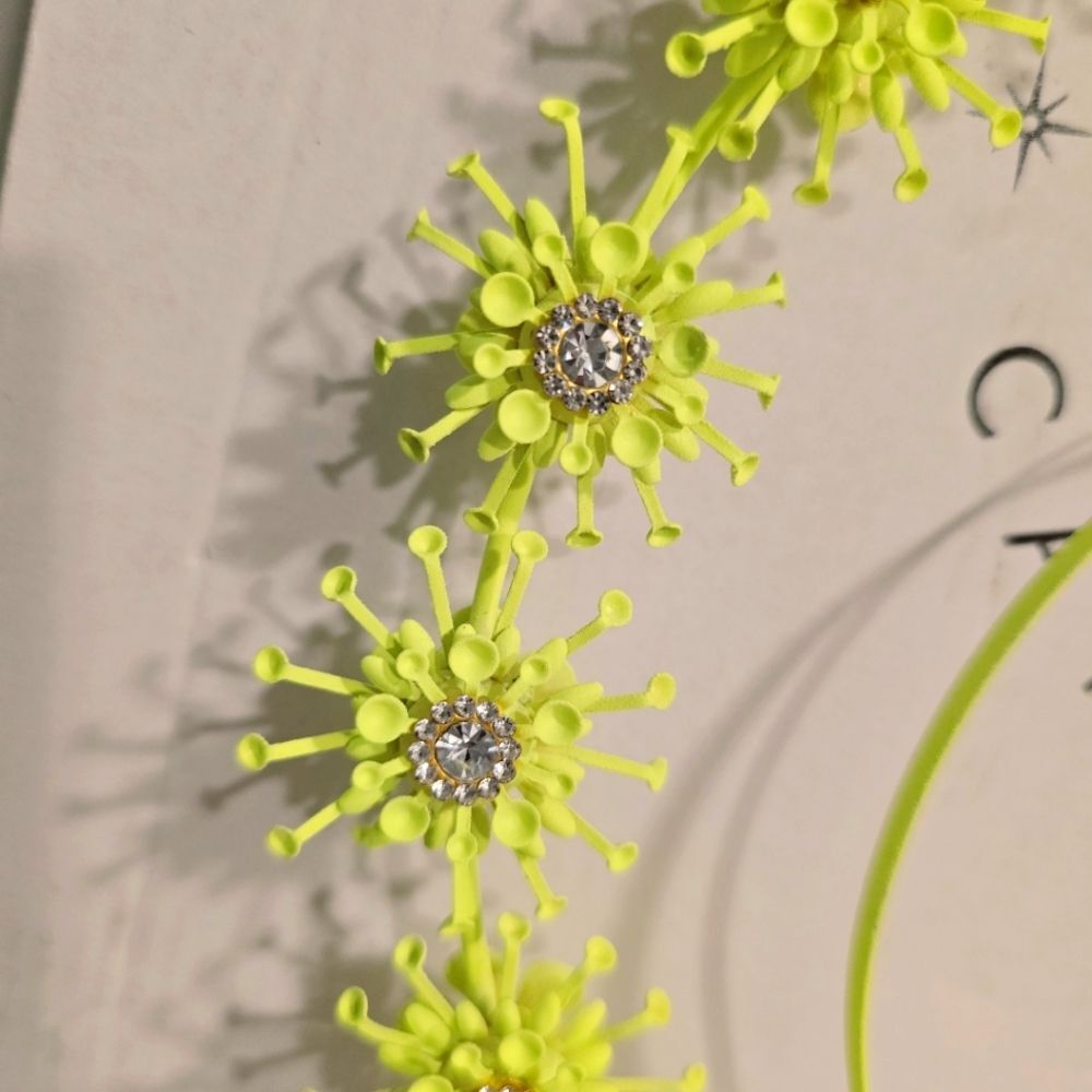 Carbickova Colourful Festival Halo Crown In neon yellow - Picture 4 of 10
